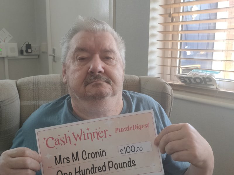 The Cronin’s Win Another £100 Cash Prize